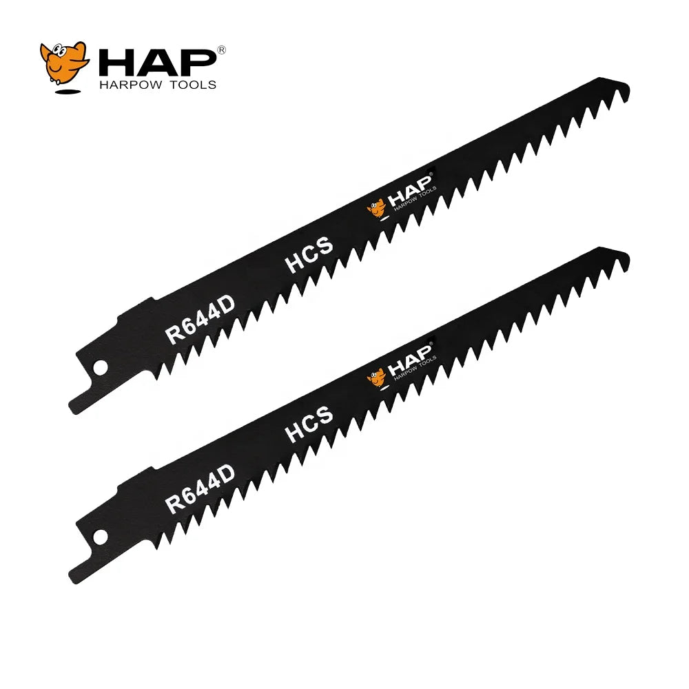 2PCS PACK Wood Cutting Machine Blade Power Tool Accessories 6Inch 6TPI Reciprocating Saw Blade for Pruning
