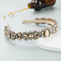 Europe Fashion Bling Women Hair Accessories Retro Luxury Hairbands Full Crystal Baroque Headband