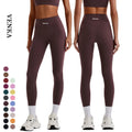 New Women Nude Feel Training Sports Fitness Clothing Front V-Shape High Waist Tummy Control Butt Lift Pants Gym Yoga Legging
