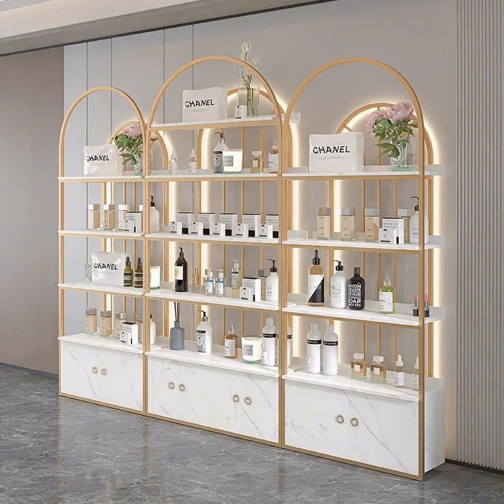 New Arrival Makeup Cosmetics Display Racks Wholesale Cosmetic Display Stands Modern Display Rack for Cosmetic Items