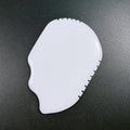 Huiying Wholesale Best Anti Aging Natural Spiky Shape White Jade Face Massager Gem Gua Sha