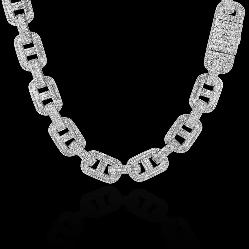 Top Icy New Arrival  Coffee Beans 3A CZ Bling Chain Jewelry Necklaces