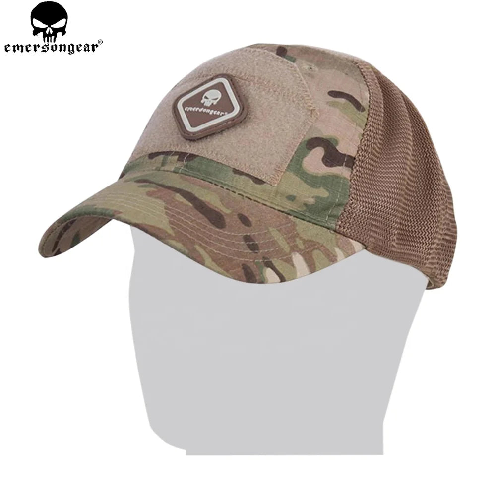 For Emersongear Custom Outdoor Nylon Camo Training Assault Cap Breathable Tactical Baseball Cap for Hunting & Sports