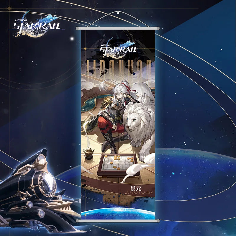 25*70CM Cool Gaming Honkai Star Rail Kiana Kaslana Hanging Canvas Honkai Impact 3rd Poster