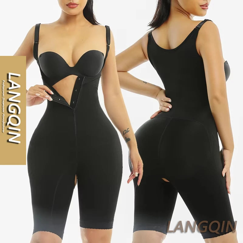 Women's Plus Size Slim Body Shaper Breathable Spandex Bodysuit with Tummy Control and Butt Lifter Wholesale Girdle Shapewear