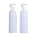 Custom Logo 100ml PET Plastic Mousse Foaming Cleaner Bottle White Pump Big Discount Cargo Store Make-Up Cleansing Foam Bottle