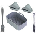 Easy Cleaning Air Fryer Reusable Silicone Liner Oven Silicone Air Fry Liners with Accessories for Ninja Foodi Dual DZ201