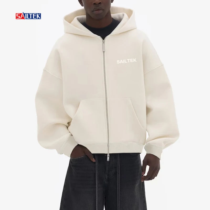 Wholesale Men's Clothing High Quality Hoodies New Fashion  Jumpers for Men Custom logo Mens Oversized Zip up Hoodie