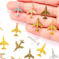 5 Colour Alloy Metal Antique Sliver Aircraft Charm Jewelry Making DIY Handmade Craft 23*15mm J175