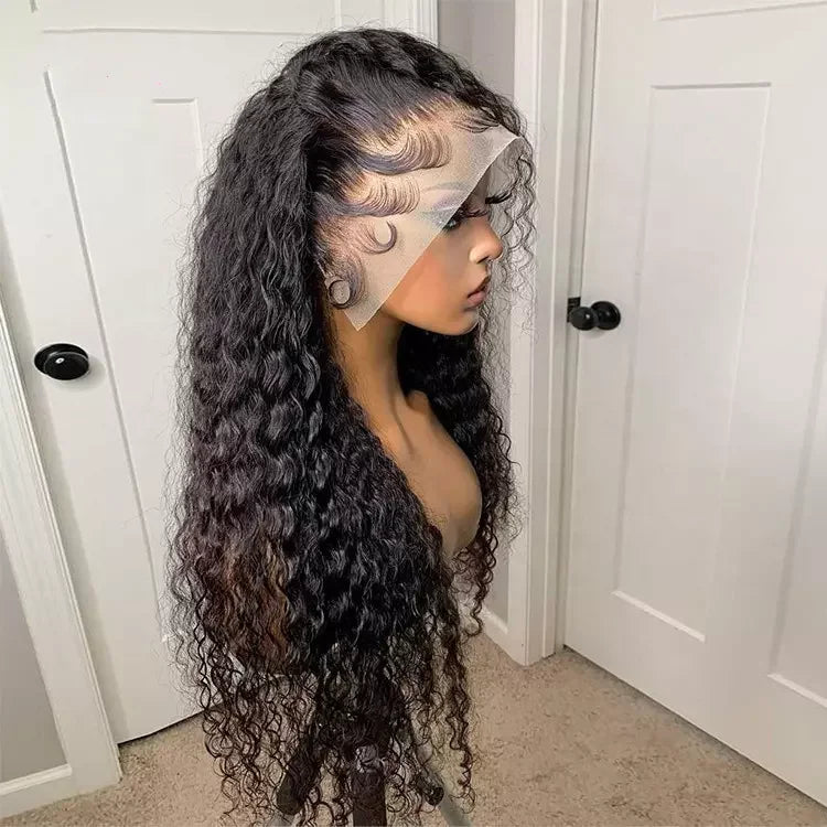 Wholesale Kinky Curly Raw Brazilian Virgin Human Hair 13x4 Lace Front Wigs for Black Women Hd Full Lace Frontal Closure Wigs