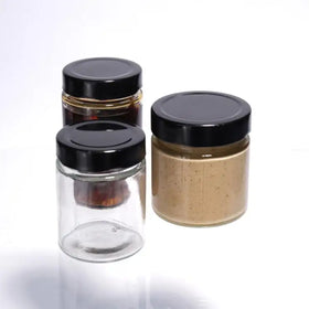 4oz 6oz 8oz 12oz Air Tight Smell Proof Glass Container Glass Pickle Jar for Berry With Deep Lids