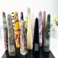 Wholesale Crystals Healing Stones Mixed Material Large Size Tower Crystal Rose Quartz Point Wand Tower for Decorations