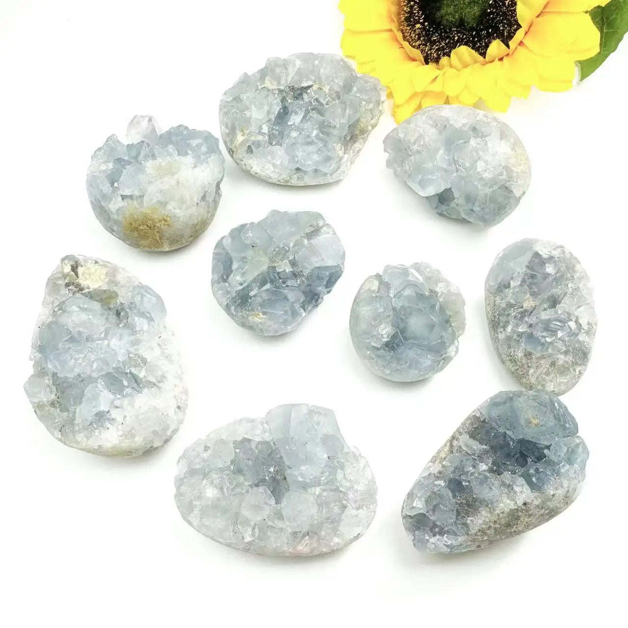 Wholesale Natural Raw Blue Crystal Healing Celestite Geode Cluster for Decoration