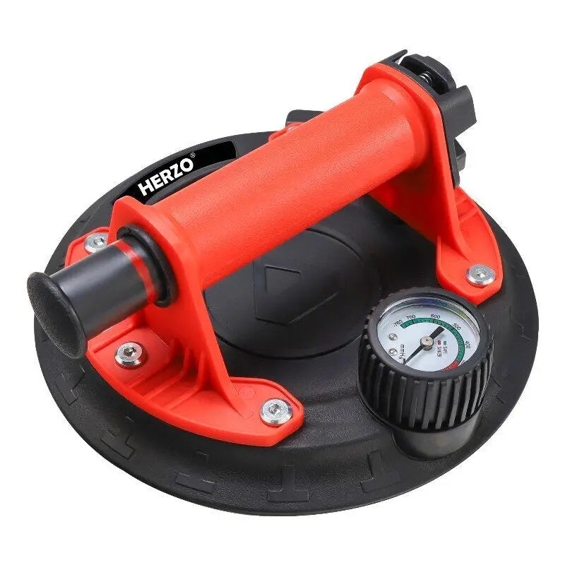 HERZO Industrial 200mm Glass Tile Lifter Heavy Duty DIY Handheld Vacuum Suction Cup Premium Hand Tools for Large Glass Tiles OEM MegaBDM