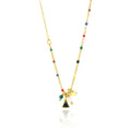 Unique Design Lasting Enamel Stainless Steel Pearl Chain Choker Necklace for Women SN22091301