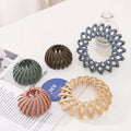 New Arrival Frosted Bird Nest Clip Round Circular Hair Claw Clips Diamonds Ponytail Holder for Women Girls