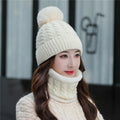 Wholesale High Quality Women Custom Designer Winter Thick Chenille Knitted Beanie Hat Scarf Set