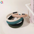 QIYUE Solid Color Non-Slip Autumn Headband Woman's Hair Band