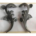 220x155mm Wrought Iron Elements Components Leaves for Staircase Railing Balustrade Handrail Gate Fence Parts