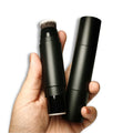 M028 Black 7g Round Plastic Empty Small Lipstick Tubes Makeup Lip Balm Tube Packaging Concealer Bottle with Brush