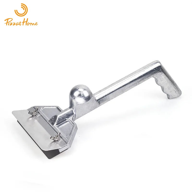 Heavy Duty Outdoor Grill Scrapers Casting Aluminum Commercial Griddle Scraper with 5 Blades and Small Slant Edge Grill Scraper