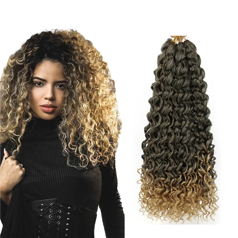 Gogo Curl Curly Crochet Hair Gogo Bulk Braiding Hair for Black Women Wavy Beach Curls Crochet Hair