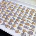 Trends Luxury Gold Plated Ring Cz Zircon Mix Bulk Gemstone Elegant Ladies Wedding Rings Jewelry for Women Girls Wholesale