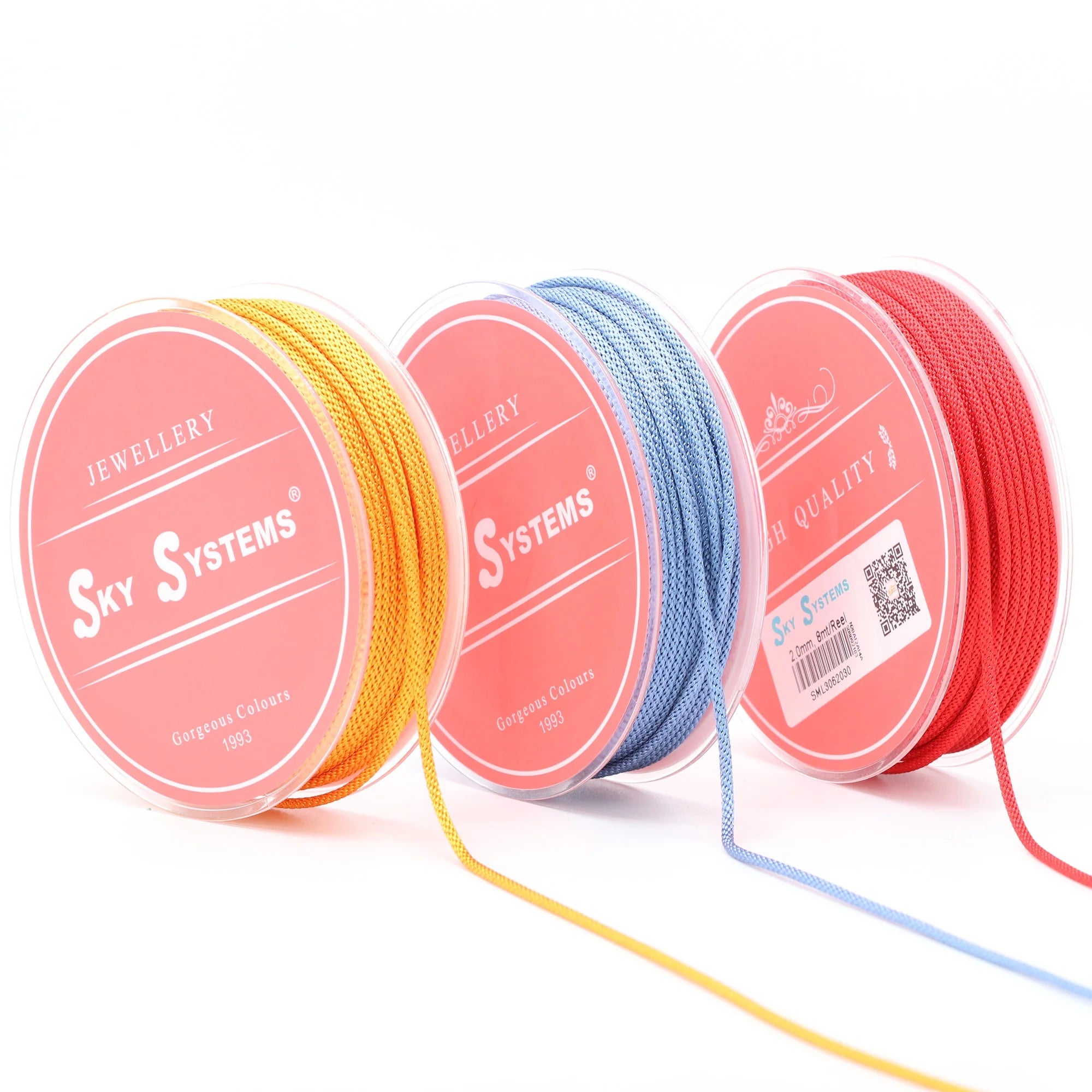 Smooth 2.5mm Lanyard Polyester Bracelet Rope Necklace Braided Cord Beading Thread Jewelry Accessories