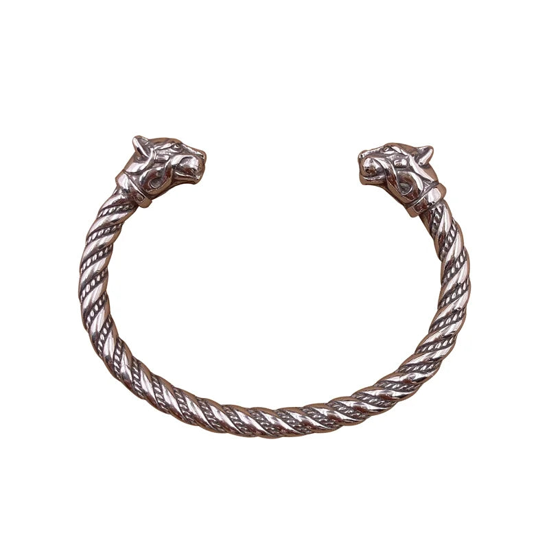 2025 Hot Sale Nordic Viking Freya's Cat Oath Ring Viking Armring Stainless Steel Vikings Bracelet