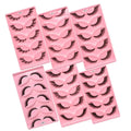2023 New Design Foxy Winged Cat Eye Lashes Angel Wing Faux 3d Mink Eyelashes Private Label Full Strip Eyelashes False Eyelashes