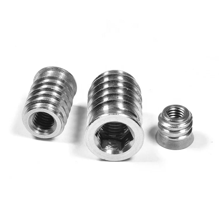 Stainless Steel SS303 Hexagon Socket M6 M8 Hard Wood Used Wood Insert Nut