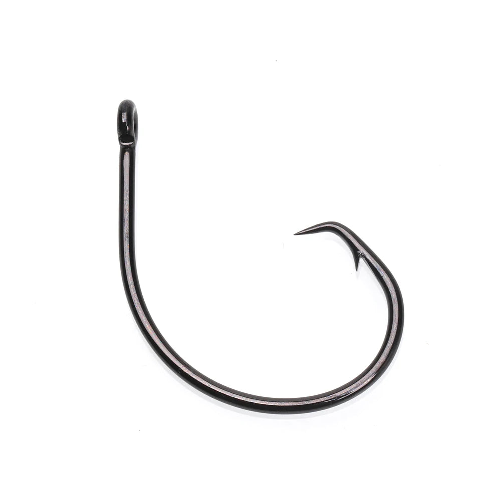 4# - 7/0 Saltwater Fishing Light Circle Wide Mouth Fine Wire Inline Tip Hooks Bass Pike Tarpon Octopus Sailfish Marlin Fishing MegaBDM