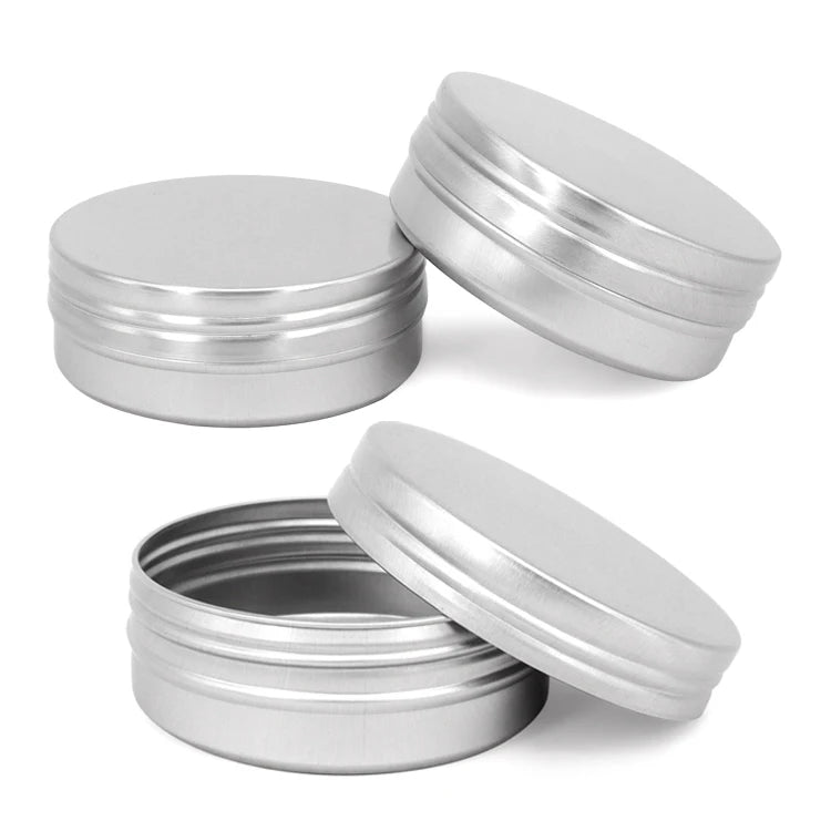 60ml Containers Aluminum Tins Cosmetic Aluminum Metal Jar Container Tin Can Lipstick Cosmetic Packaging Tin Can