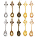 Alloy Metal Antique Silver Color Spoon Pendants Charms DIY Jewelry Findings for Necklace Jewelry Making 62*26mm J139