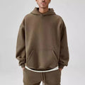 OEM ODM Free Sample 80% Cotton 20% Polyester Eco-Friendly Pullover Hoodies No Pockets Double Inline Hoody French Terry Heavy