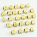 Hot Sales 7mm Alphabet Letters DIY Bracelet Initial Charm Pendant of 18K Gold Plated Stainless Steel