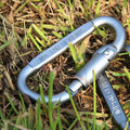 D Mountaineering Buckle High Quality with Lock Snap Nut Buckle Aluminum Backpack Buckle