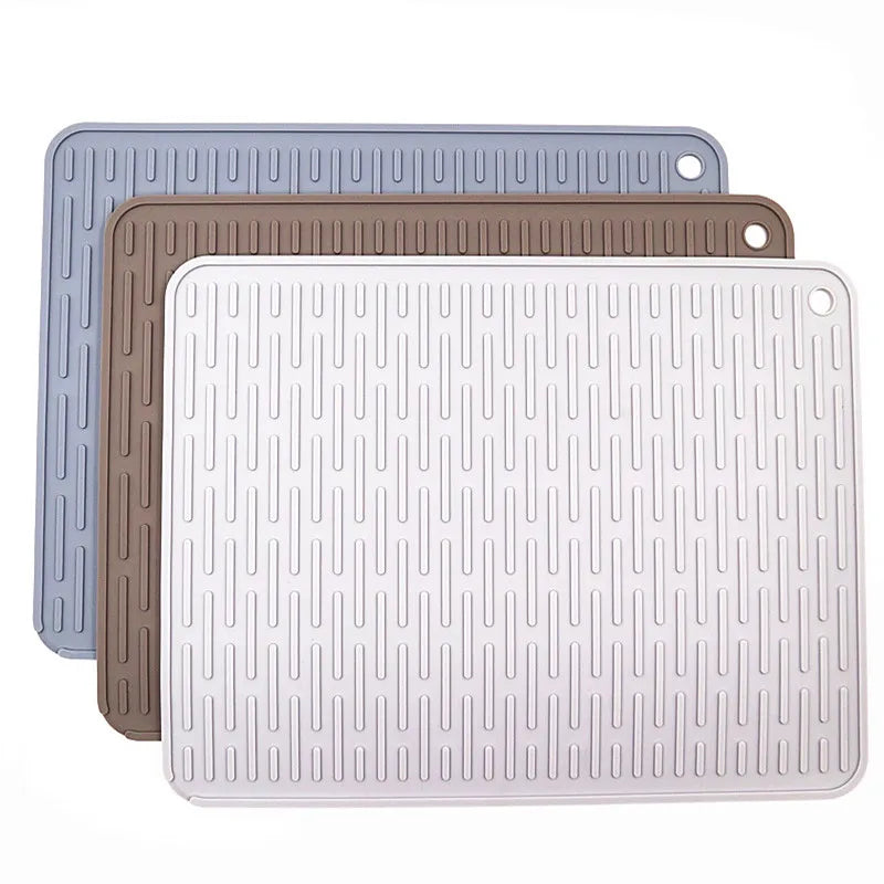 New Arrival Silicone Drying Dish Drying Heat Resistant Non-Slip Sink Mat for Kitchen Counter