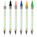 Double Head Nail Art Pen Rhinestone Nail Manicure Waxing Pen Art Dotting Pen Tools Nails Dotting Tool