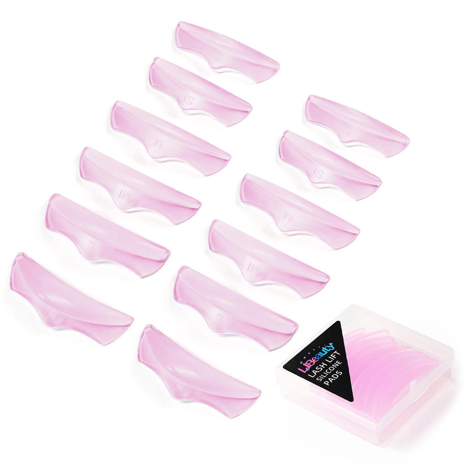 Transparent Colorful Lash Lift Rods Custom Private Label Lash Lift Shields Reusable Soft Silicone Lash Lift Pads