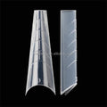 2026 Half Cover Nail Form Deep C-curve Coffin Poly Fingernail Gel Dual System Extension Professional 120pcs/box