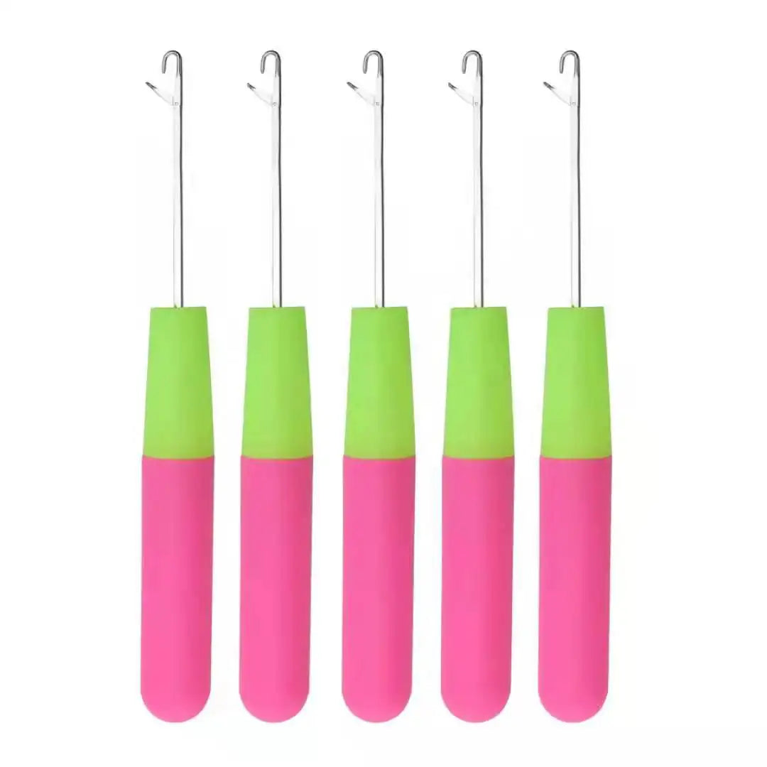 Wholesale Plastic Handle Hair Braids Weaving Needle Synthetic Braids Hair Extension Crochet Hook Dreadlock Needle