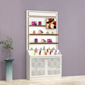 New Perfume Shop Interior Design Cosmetic Shelf with Cabinet Mdf Perfume Display showcase Custom logo