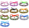 Customized Woven Adjustable Nail Bracelets Bohemian Handmade Braided Rainbow Colorful Rope Friendship Bracelet Gifts for Women