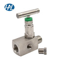 Manual Stainless Steel Needle Valve for Gas Male Female Thread Connection 1/8 2in Size 0~21 MPa Working Pressure ISO9001