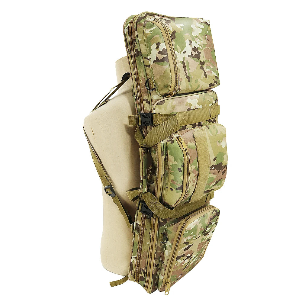Tactical Short Barrel Gun Backpack Waterproof Padded Range Bag for Ammo & Storage MOLLE Gun Carry Backpack for Men