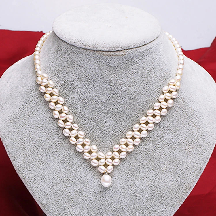 Factory 3-10m 3A Rice Shape Pearl Natural Freshwater Drop Pearl Beads DIY for Jewelry Making