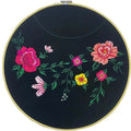 Home Decoration Embroidery Circle With Flower Machine Embroidery Craft for Inner Decoration