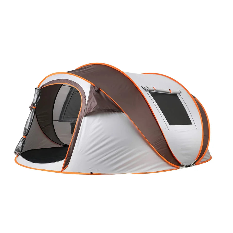 WOQI Luxury 4 Person Portable Foldable Automatic Family Camping Tent Pop up Instant Automatic Tents MegaBDM