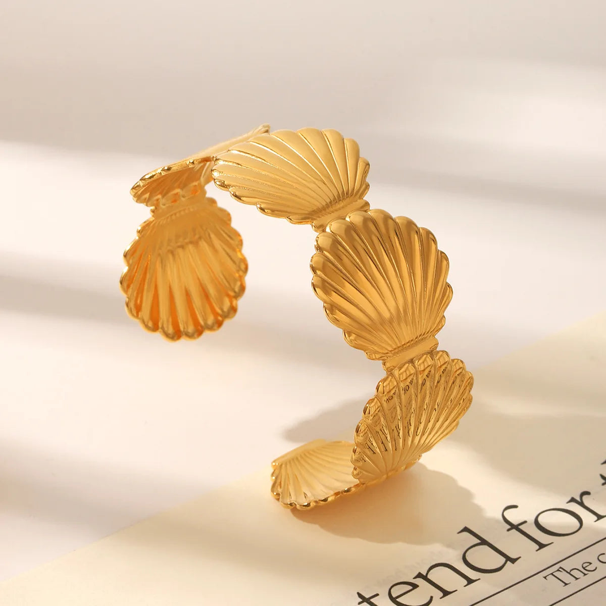 Ocean Series Bracelet Titanium Steel No-fading High-grade Stainless Steel Shell Open Bracelet